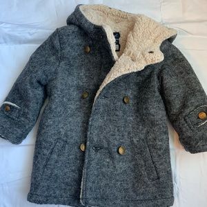 NWT Mayoral 12 month boys wool coat! Beautiful gray coat with gorgeous buttons!